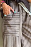 Burlington Stretch Button Pocket Barrel Pant Earth